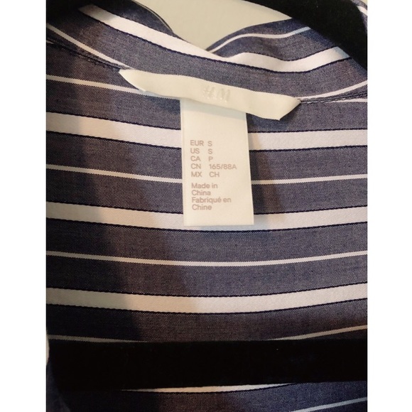 H&M | Striped Oversized Blouse - Picture 4 of 4